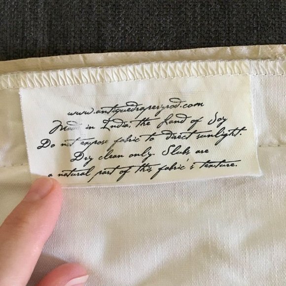 100% Dupioni Silk Rod Pocket Curtain Panel + Blackout Lining 80" L | Wheat - Picture 5 of 9